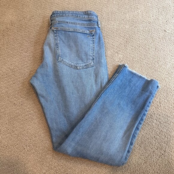 rag & bone Dre ankle boyfriend jeans low-rise slim Boho Sz 28 #W26443K510SWH - Picture 6 of 15